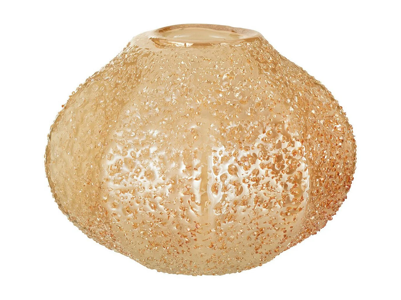 Vase Design en Verre "Corail" 14cm Orange