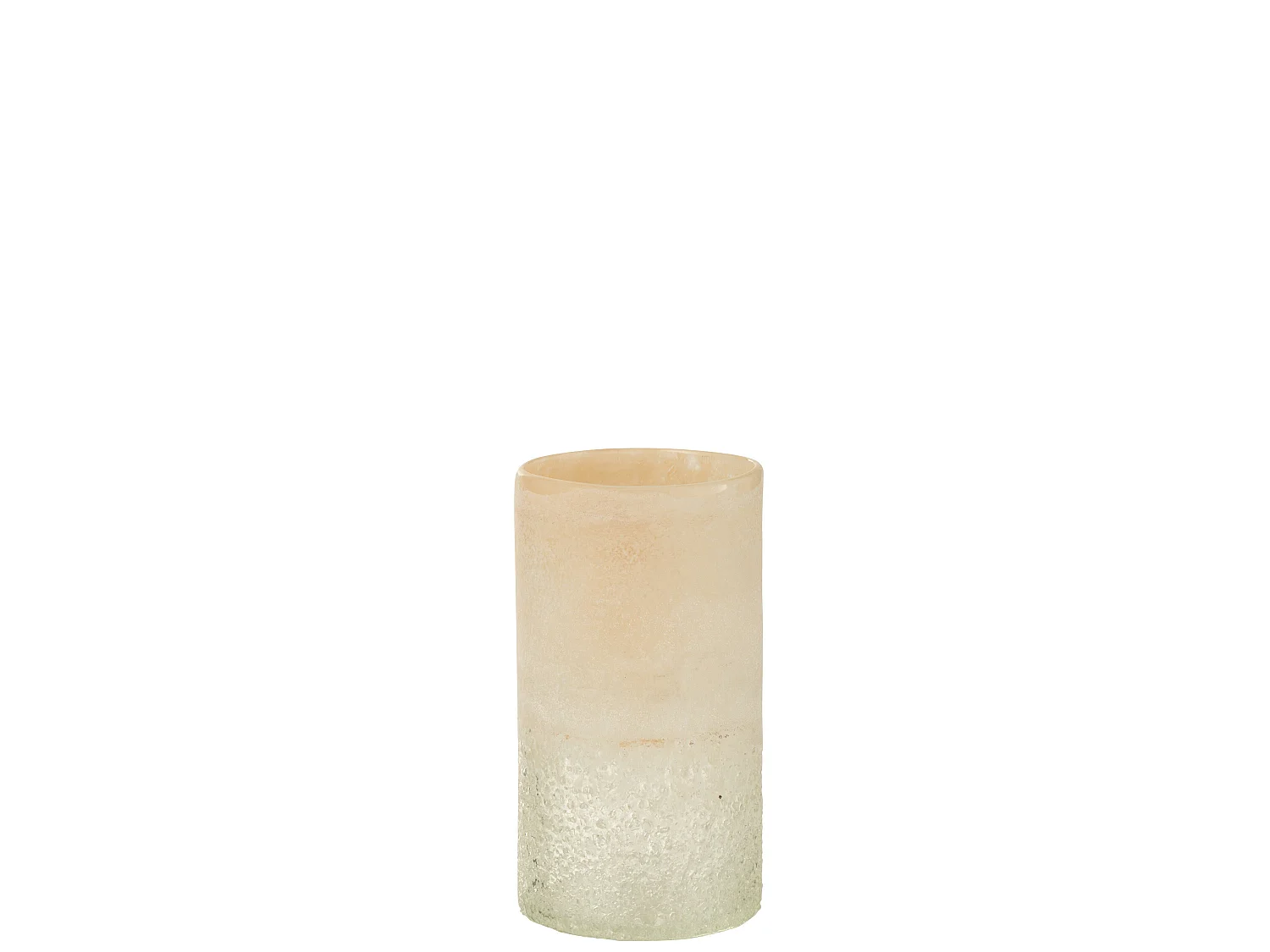 Vase Cylindre en Verre "Sumina" 23cm Beige