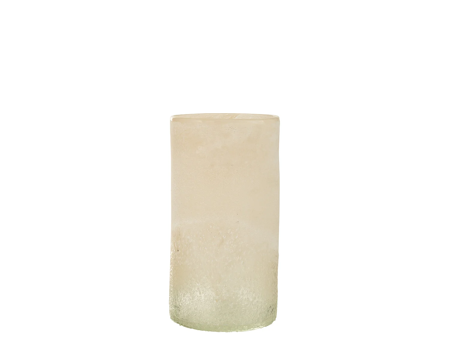 Vase Cylindre en Verre "Sumina" 29cm Beige