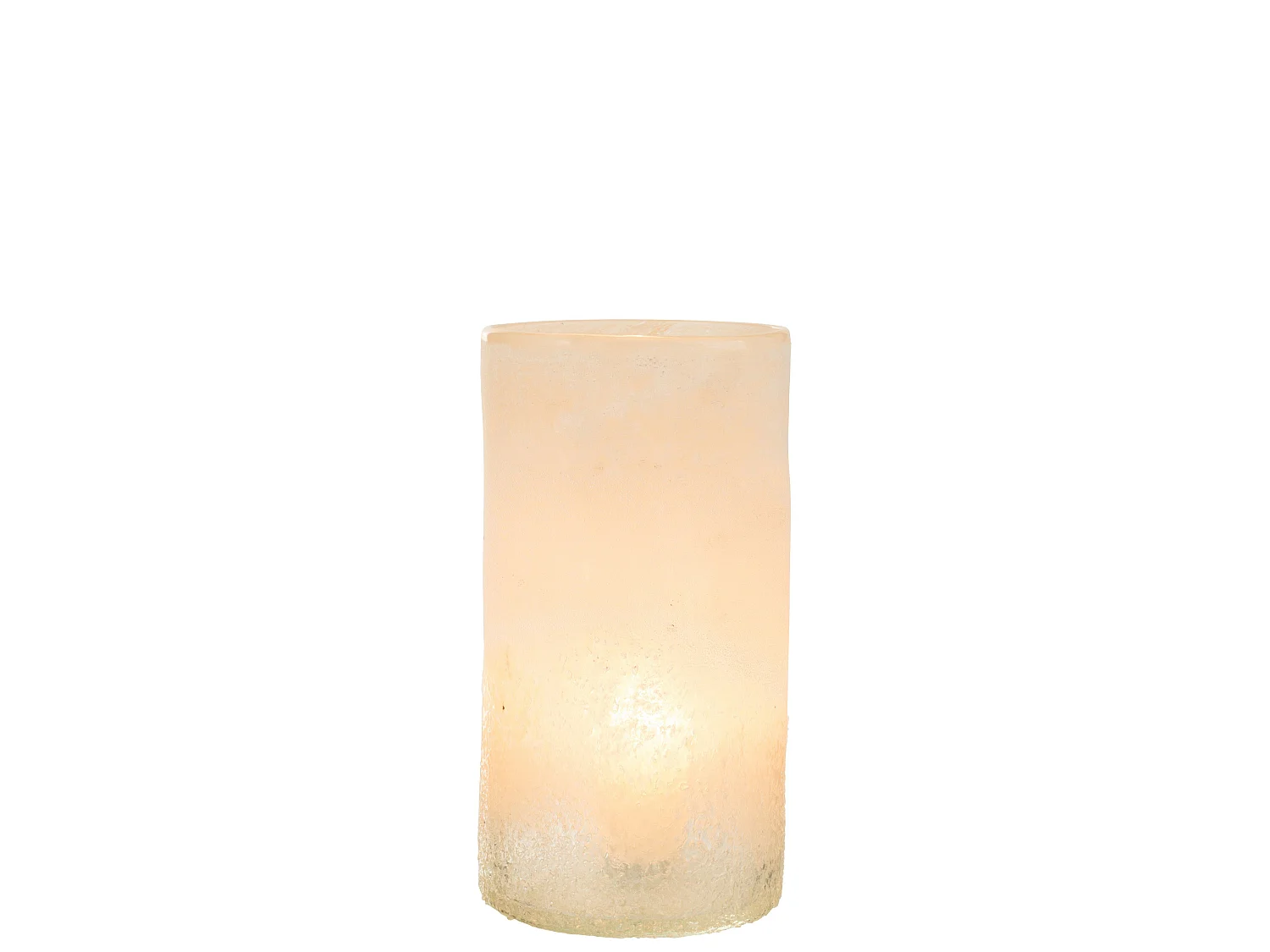 Vase Cylindre en Verre "Sumina" 29cm Beige
