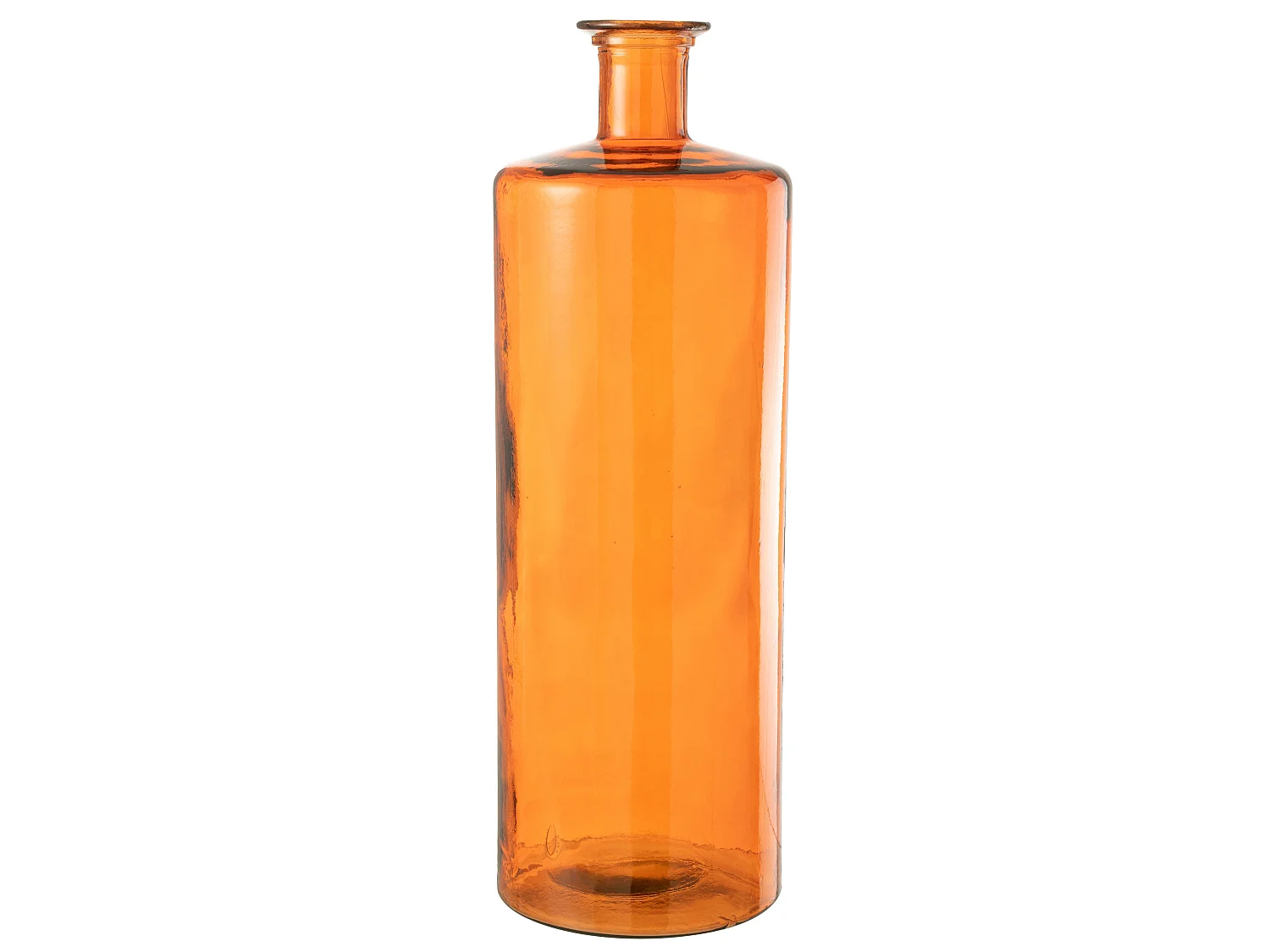 Vase Déco en Verre "Bouteille" 74cm Orange