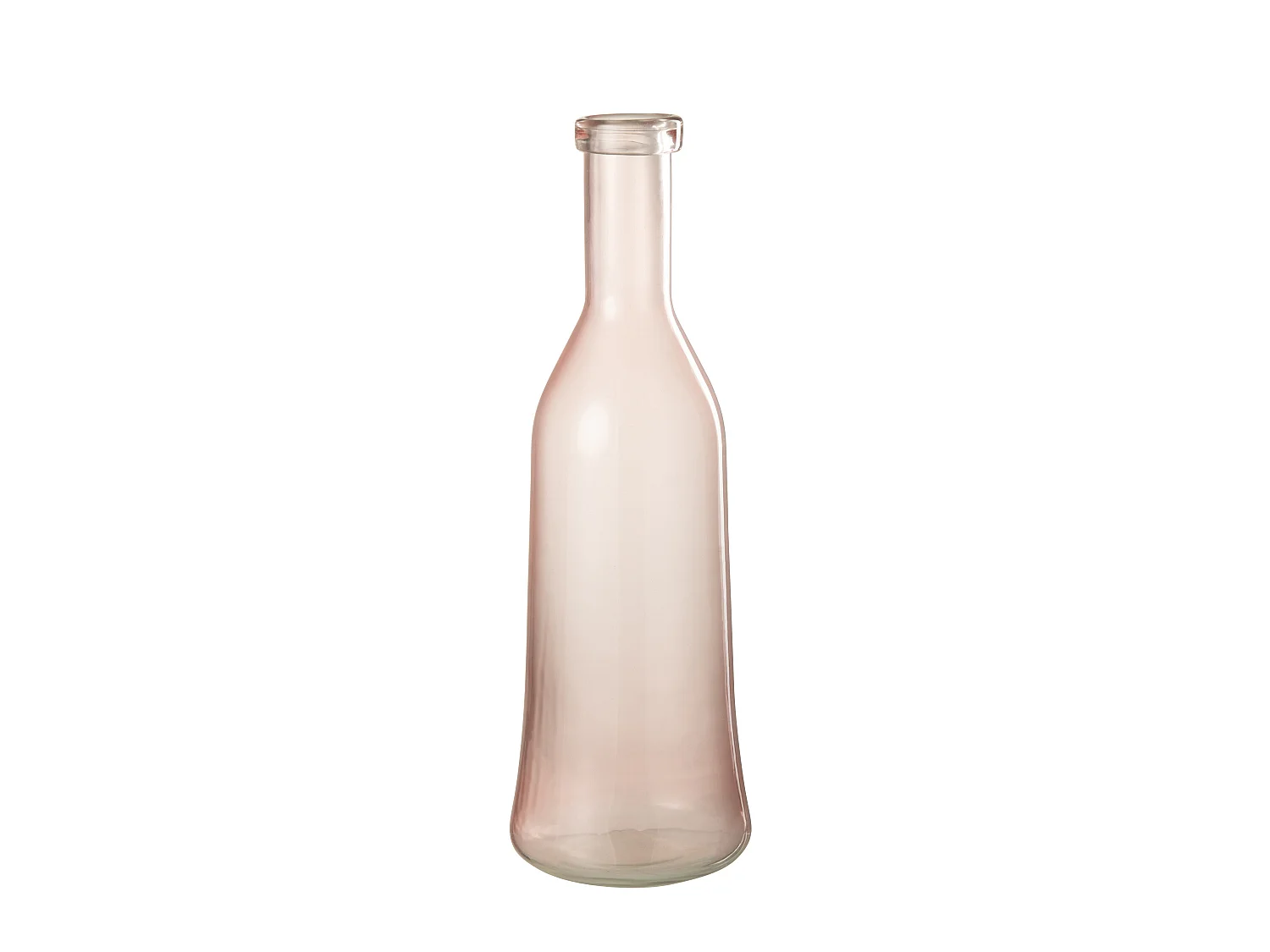 Vase Design en Verre "Bruni" 45cm Rose Clair