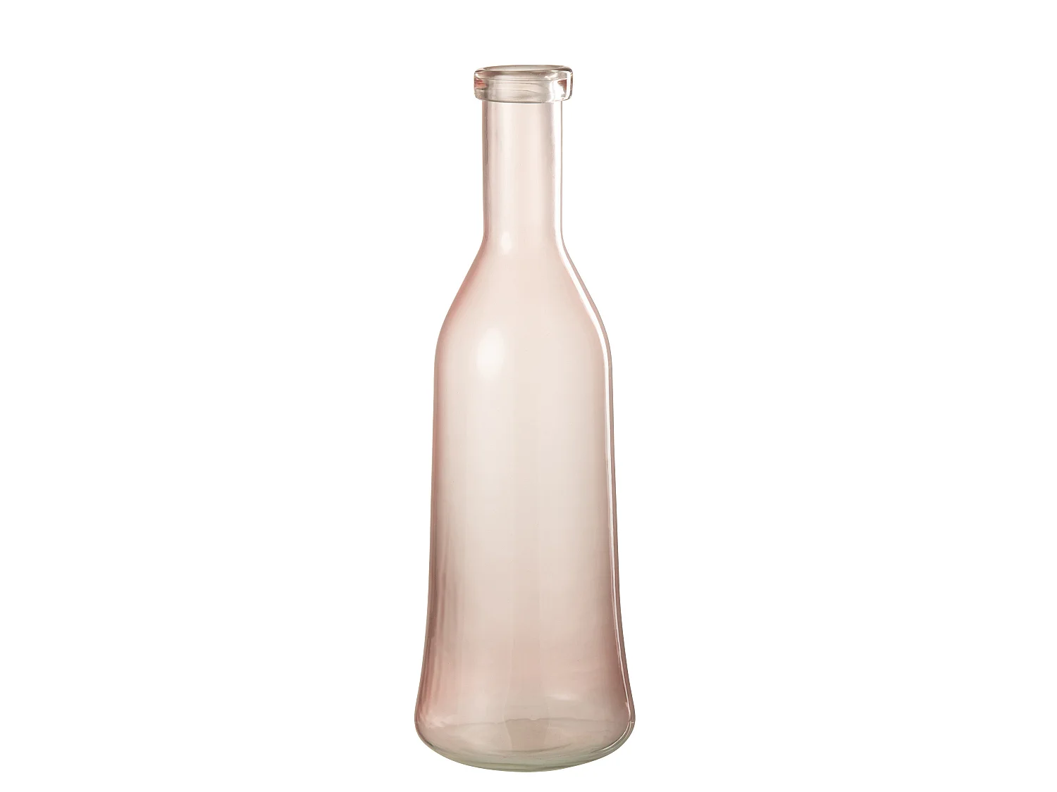 Vase Design en Verre "Bruni" 45cm Rose Clair