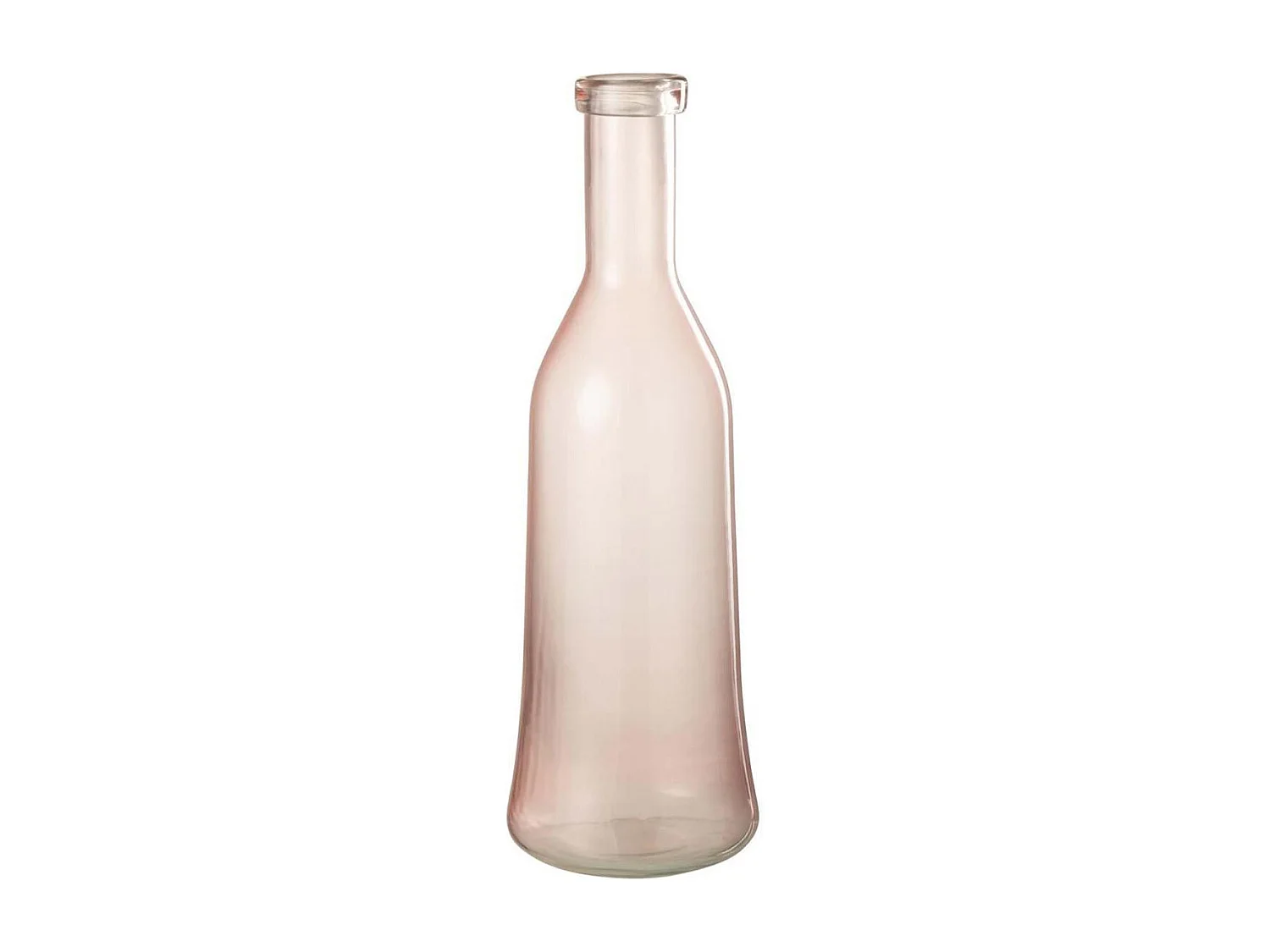 Vase Design en Verre "Bruni" 45cm Rose Clair