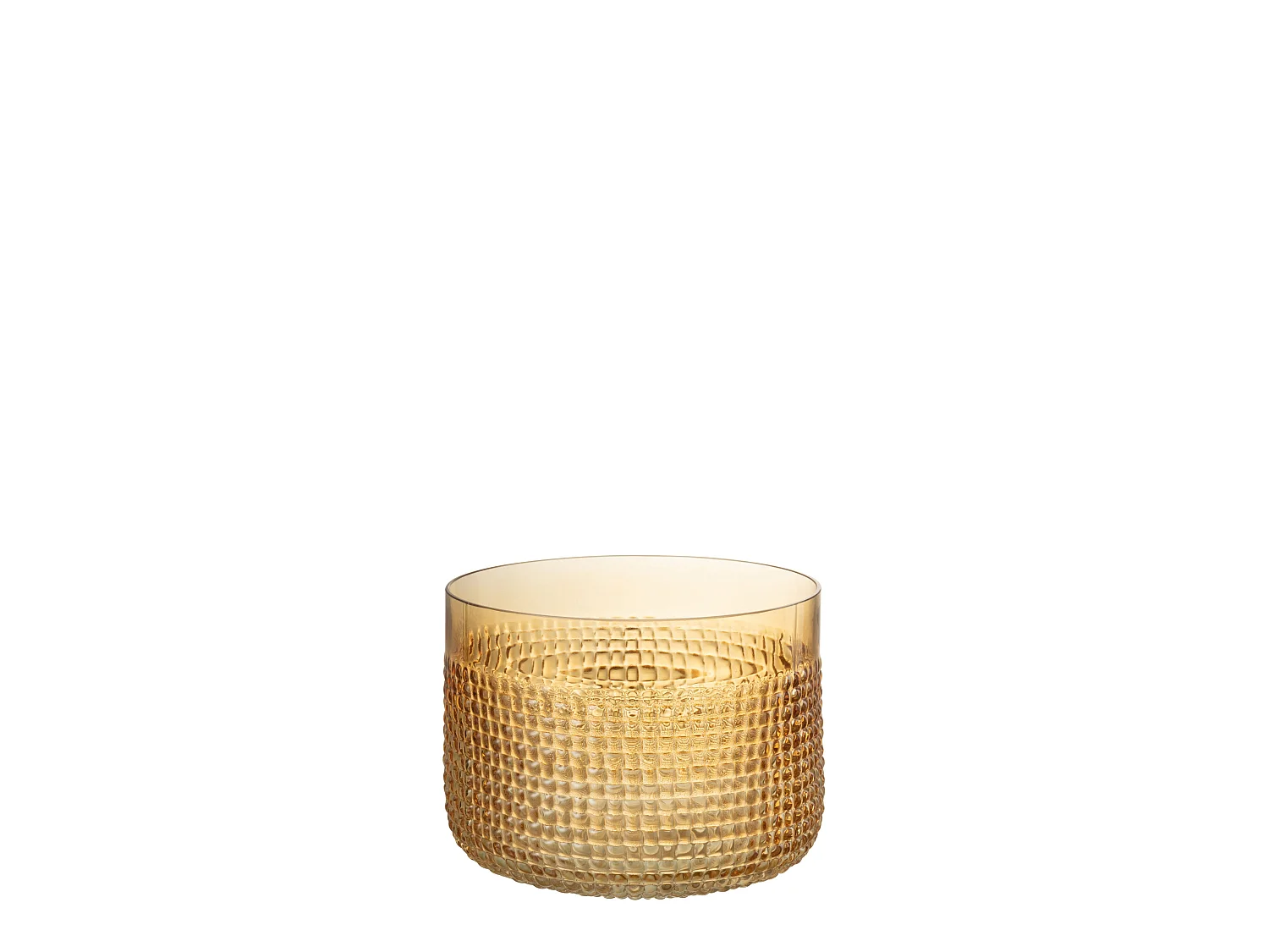 Vase Design en Verre "Motifa" 17cm Orange