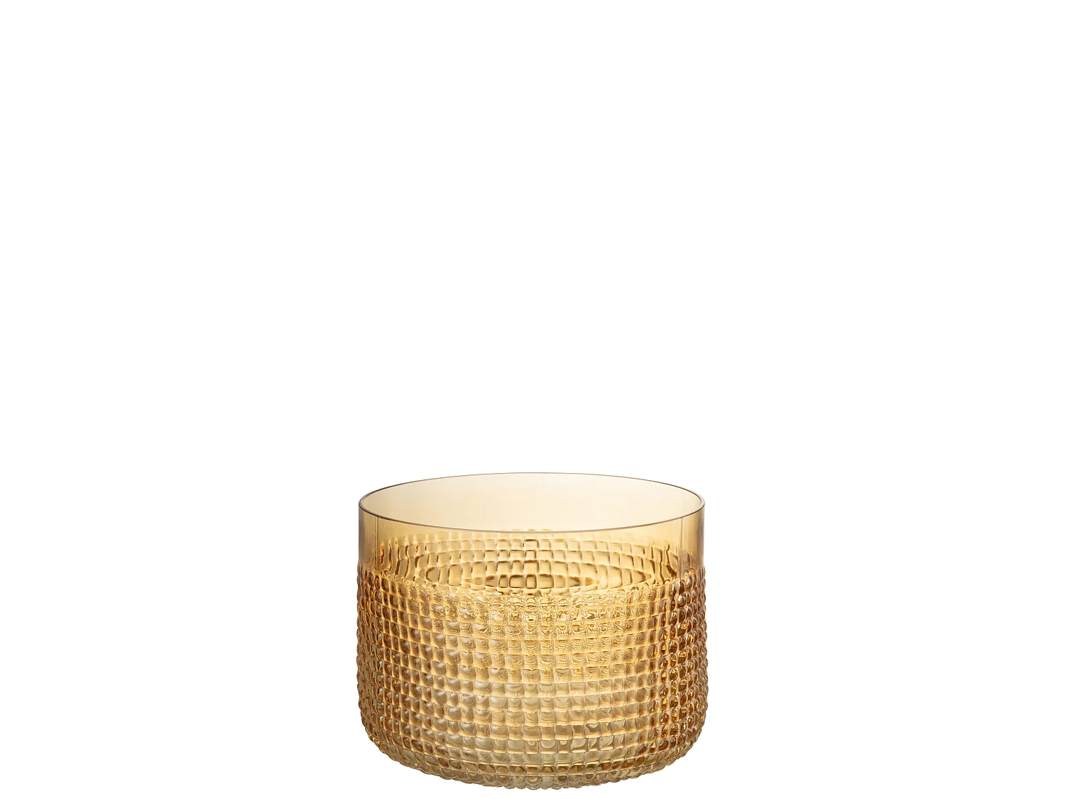 Vase Design en Verre "Motifa" 17cm Orange