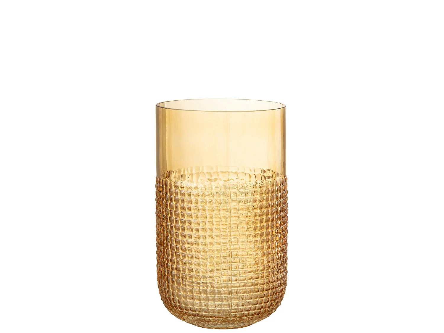 Vase Design en Verre "Motifa" 25cm Orange