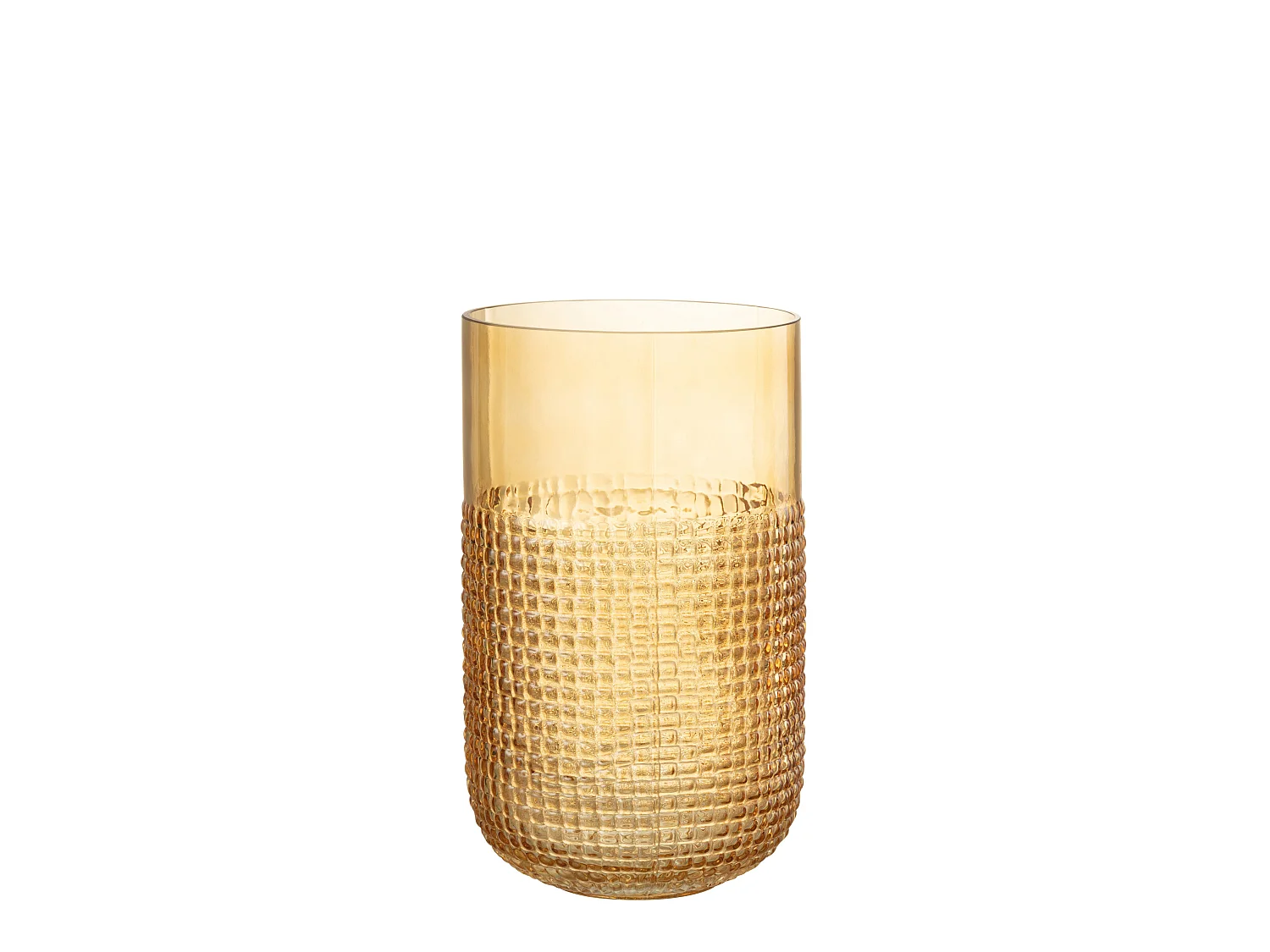 Vase Design en Verre "Motifa" 25cm Orange