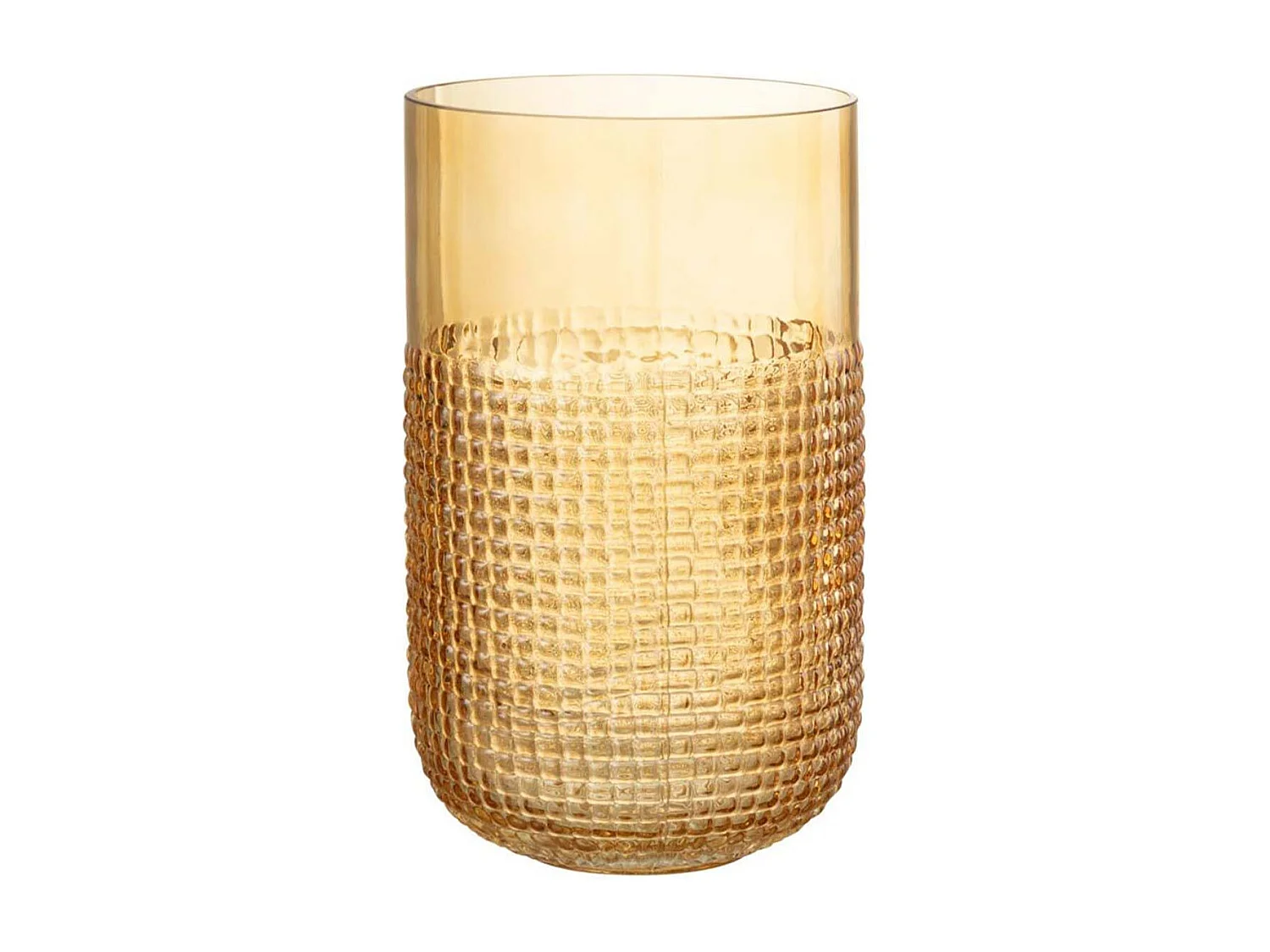 Vase Design en Verre "Motifa" 25cm Orange