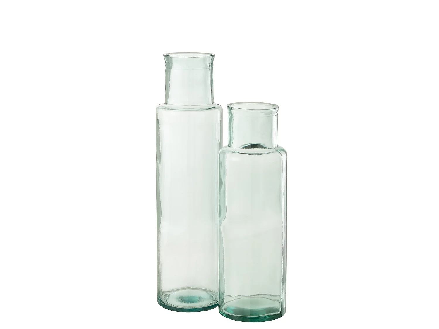 Vase Cylindrique Déco "Recyclé" 55cm Transparent