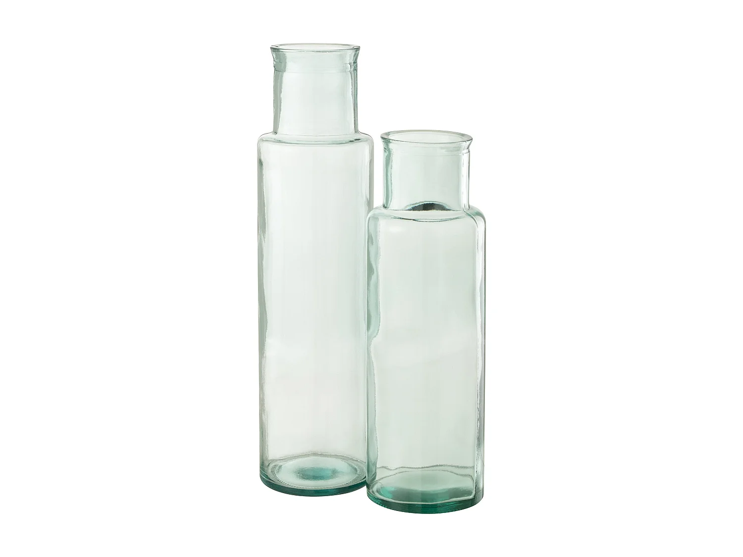 Vase Cylindrique Déco "Recyclé" 55cm Transparent