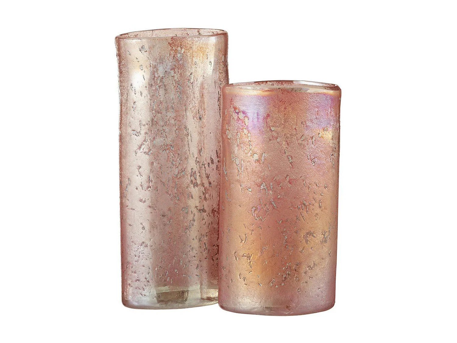 Vase Déco en Verre "Lizzie" 25cm Rose