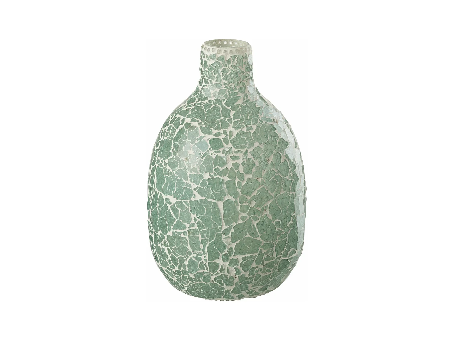 Vase Mosaïque en Verre "Jacob" 26cm Vert