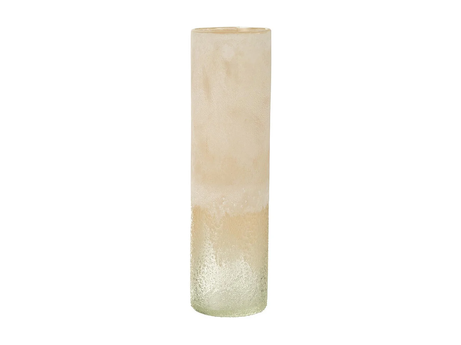 Vase Cylindre en Verre "Sumina" 41cm Beige