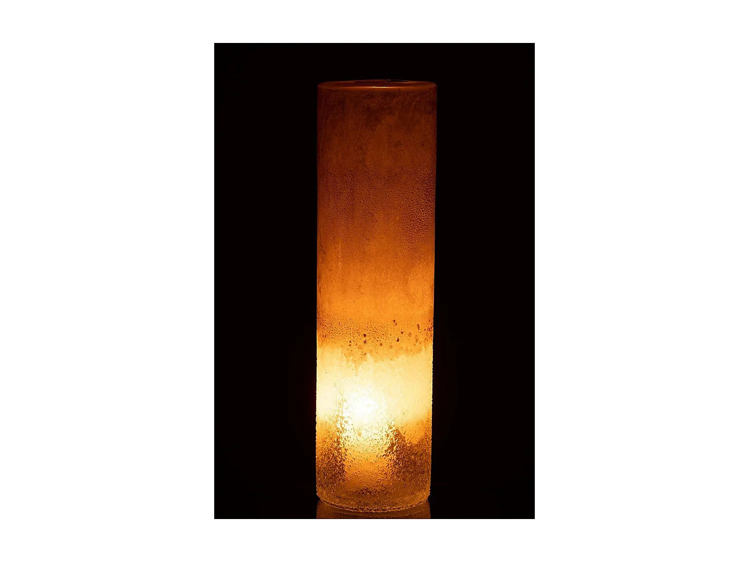 Vase Cylindre en Verre "Sumina" 41cm Beige