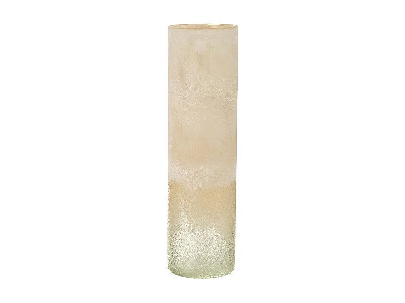 Vase Cylindre en Verre "Sumina" 41cm Beige