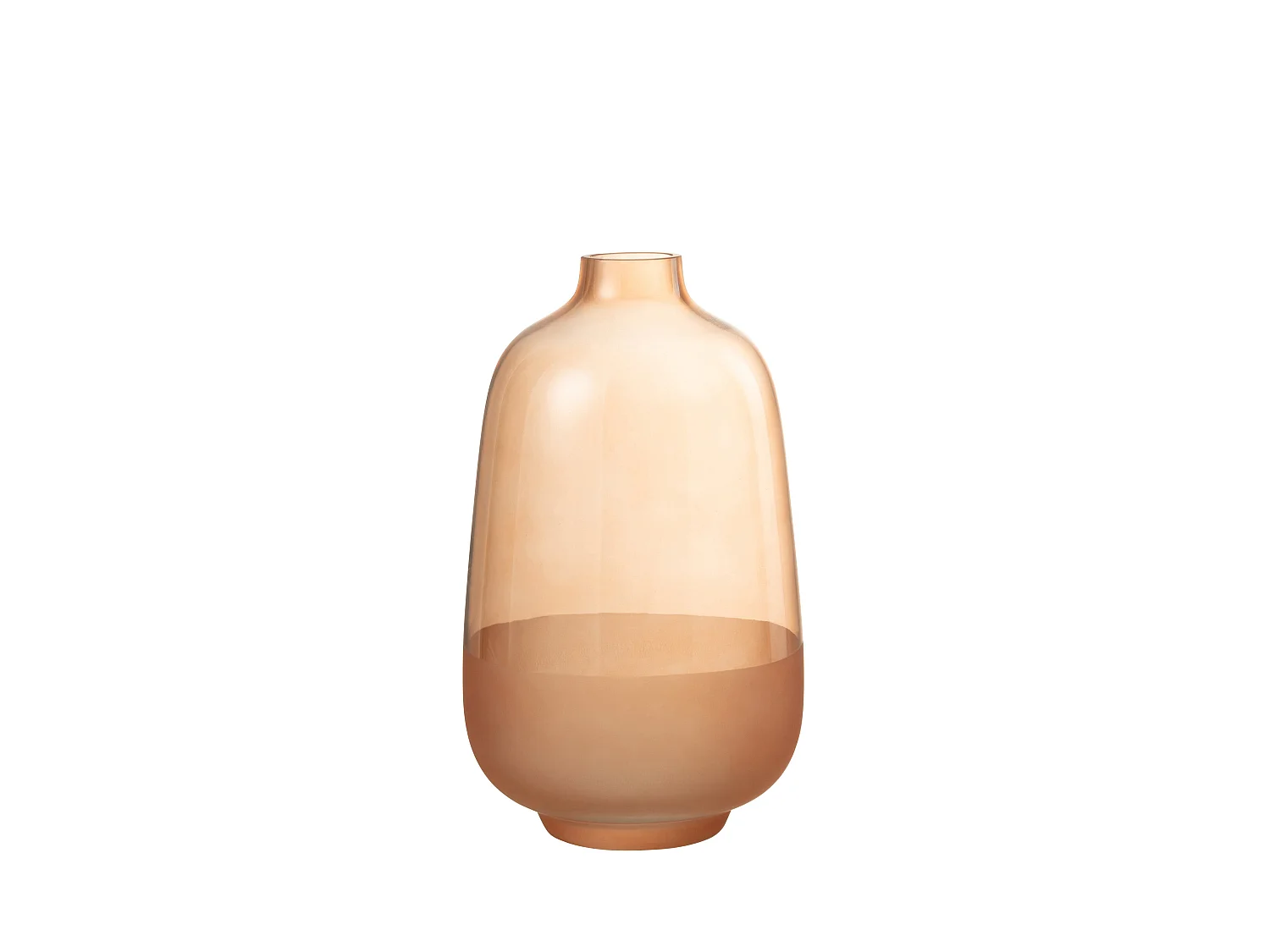 Vase Design en Verre "Hany" 27cm Pêche