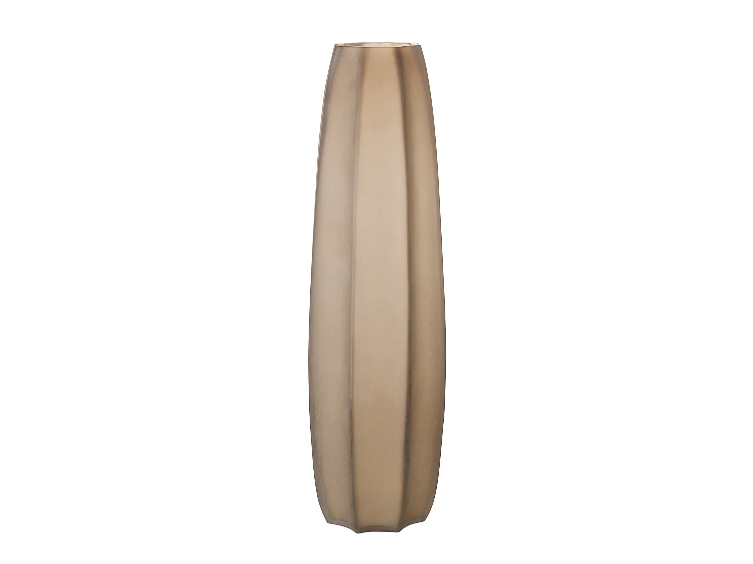 Vase Design en Verre Ligne "Hayden" 62cm Marron Clair