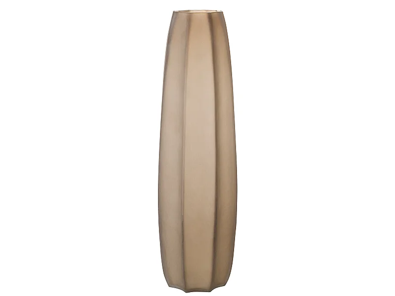 Vase Design en Verre Ligne "Hayden" 62cm Marron Clair