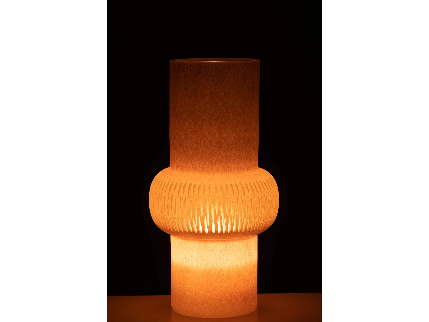 Vase Design Ligne & Boule "Octave" 40cm Rose