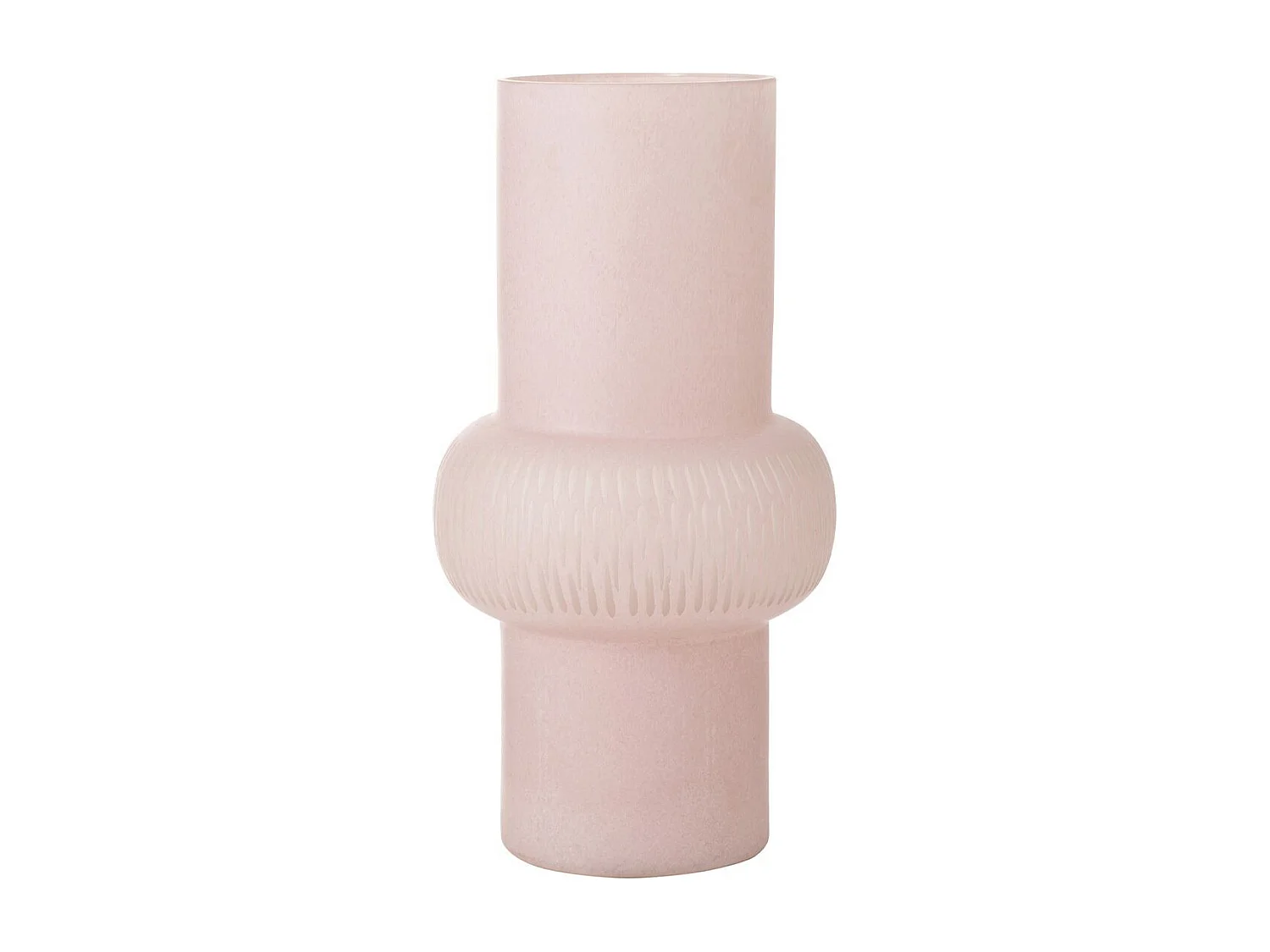 Vase Design Ligne & Boule "Octave" 40cm Rose