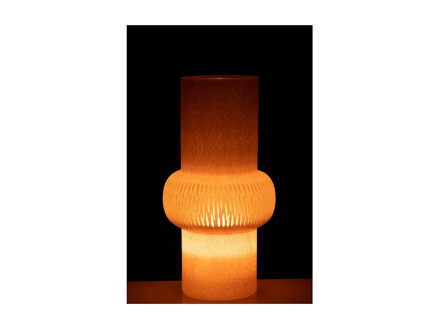 Vase Design Ligne & Boule "Octave" 40cm Rose