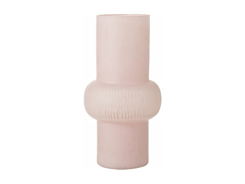 Vase Design Ligne & Boule "Octave" 40cm Rose