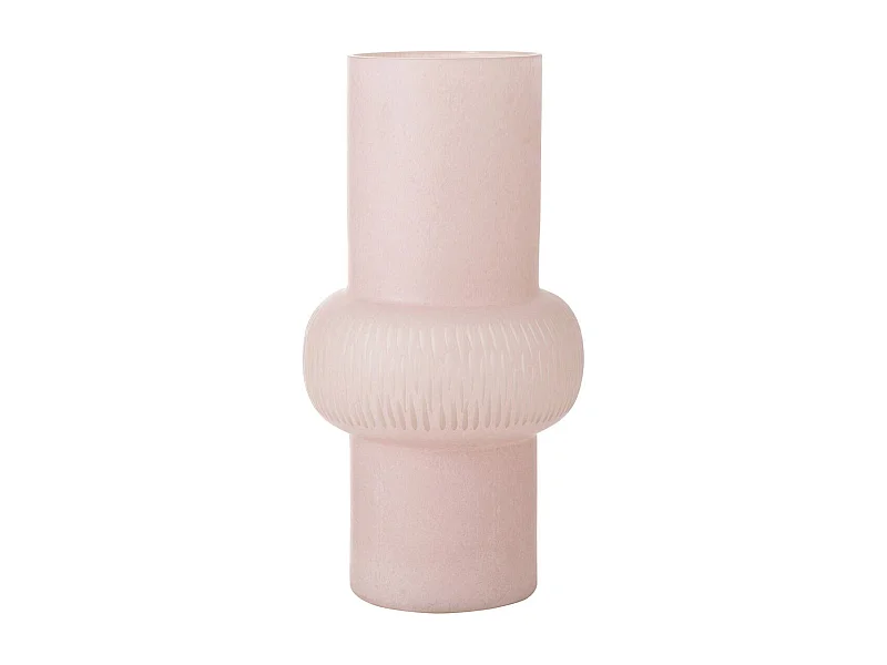 Vase Design Ligne & Boule "Octave" 40cm Rose