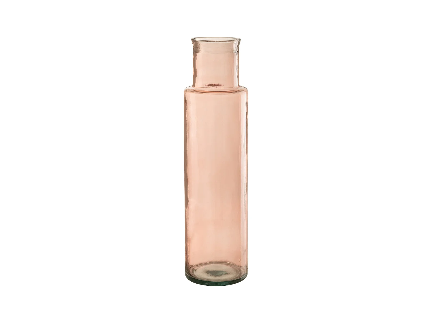 Vase en Verre "Bouteille" 54cm Rose