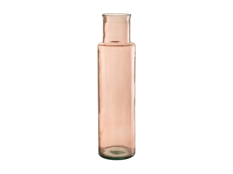 Vase en Verre "Bouteille" 54cm Rose