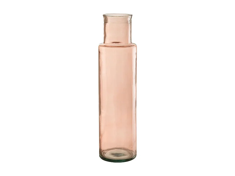 Vase en Verre "Bouteille" 54cm Rose