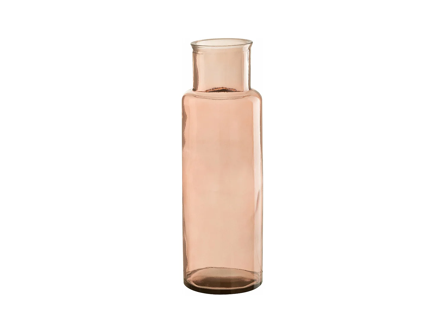 Vase en Verre "Bouteille" 44cm Rose