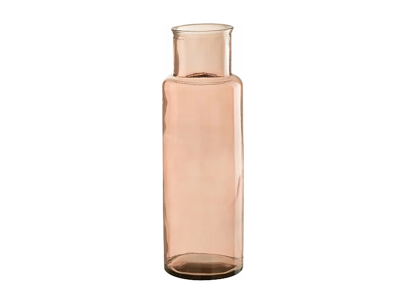 Vase en Verre "Bouteille" 44cm Rose