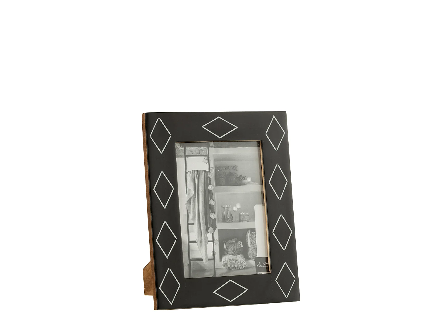 Cadre Photo Déco "Motif" 13x18cm Noir & Blanc