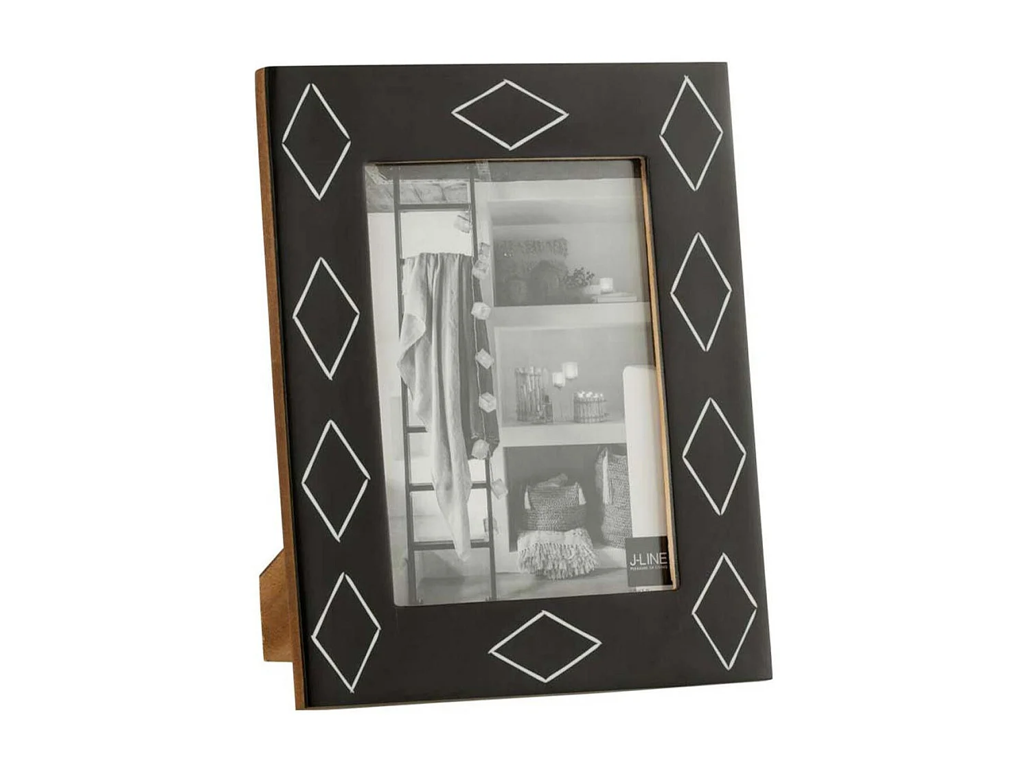 Cadre Photo Déco "Motif" 13x18cm Noir & Blanc