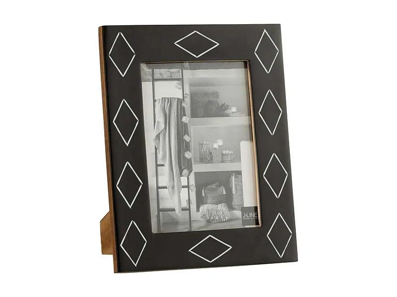 Cadre Photo Déco "Motif" 13x18cm Noir & Blanc