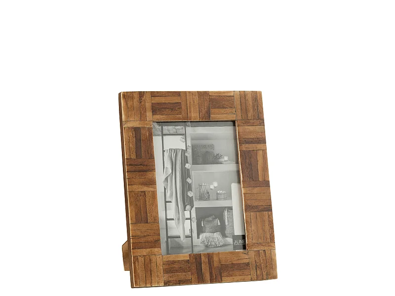 Cadre Photo Déco "Corne" 18x24cm Marron