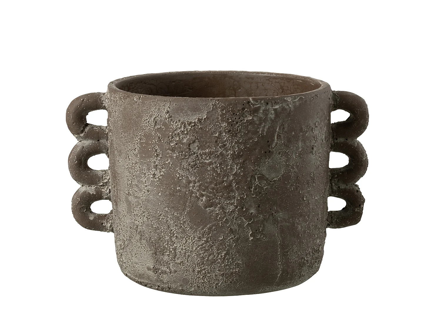 Cache-Pot Design "Zenia" 30cm Marron