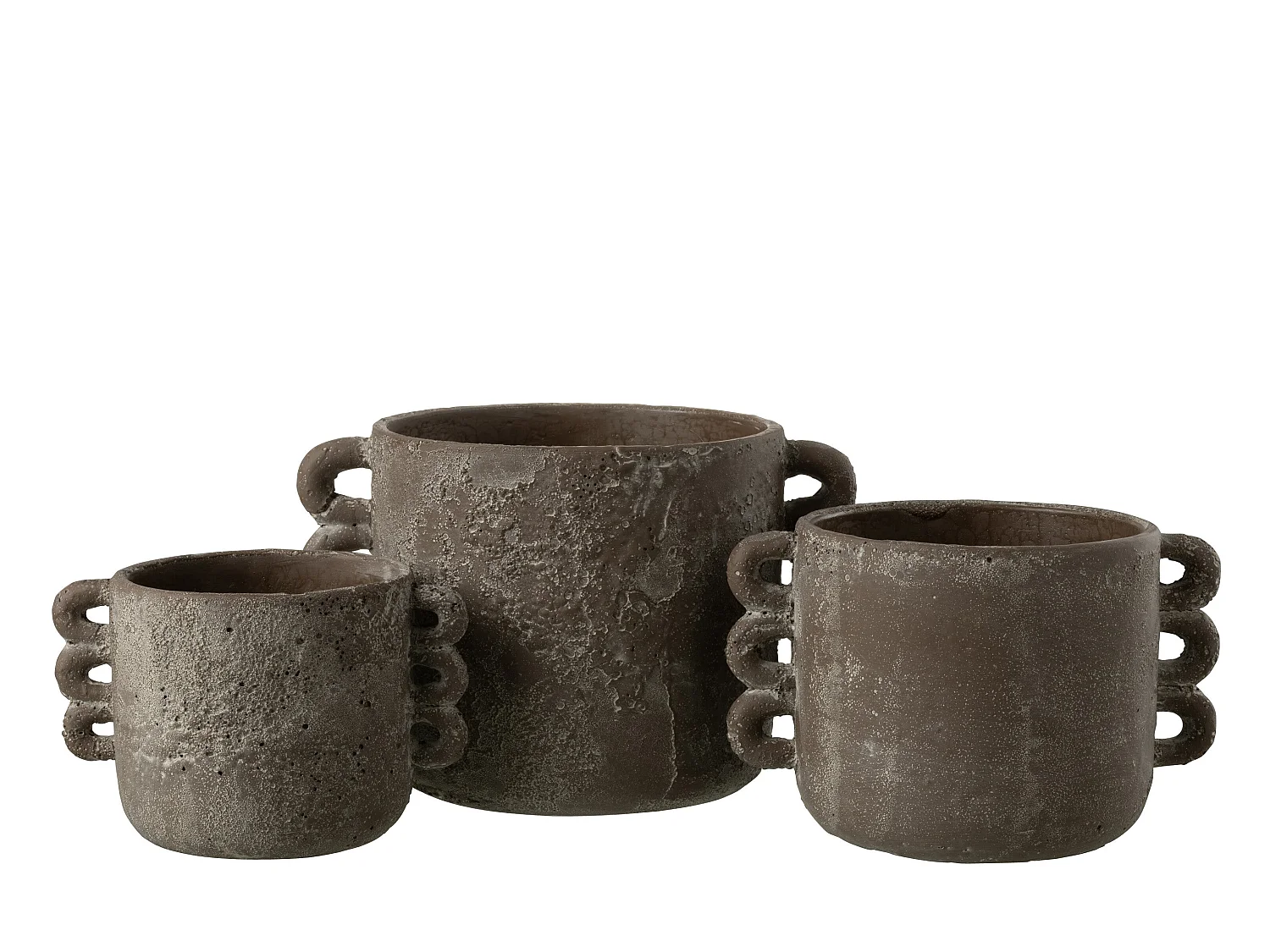 Cache-Pot Design "Zenia" 30cm Marron