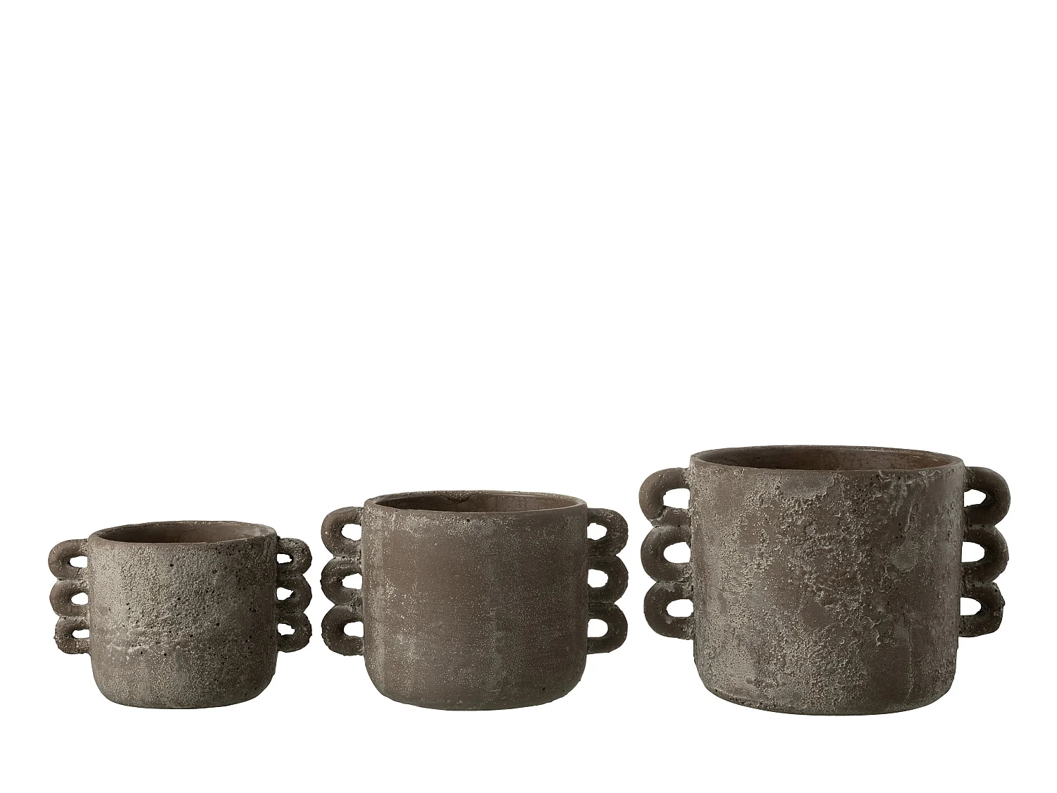 Cache-Pot Design "Zenia" 30cm Marron