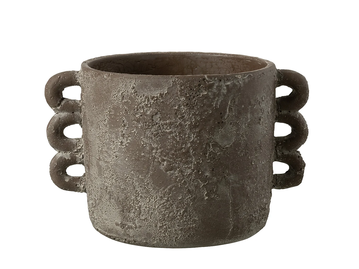 Cache-Pot Design "Zenia" 30cm Marron