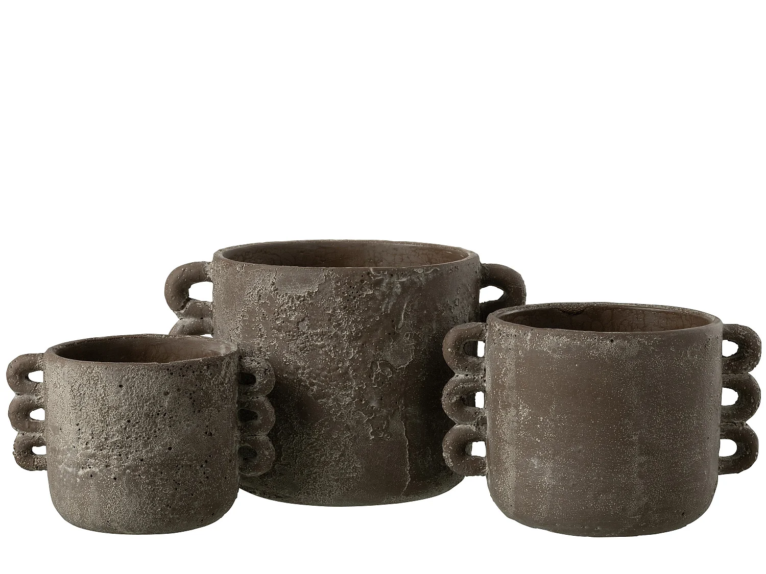 Cache-Pot Design "Zenia" 30cm Marron