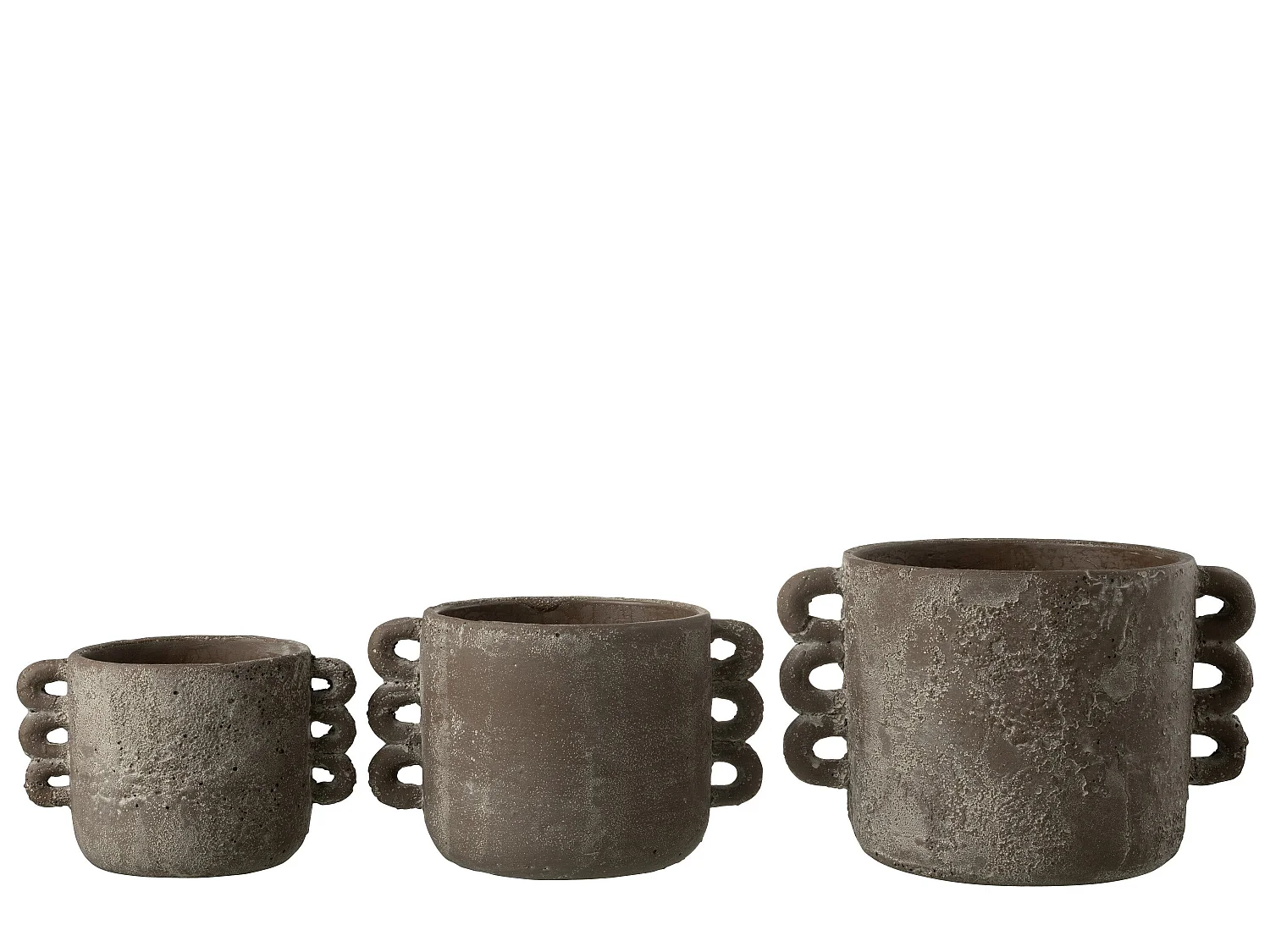 Cache-Pot Design "Zenia" 30cm Marron