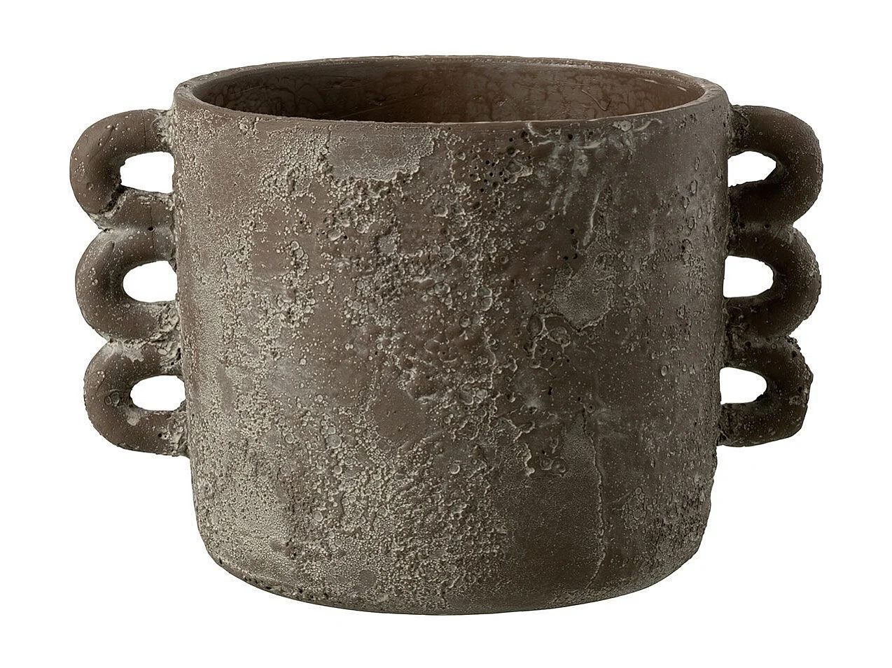 Cache-Pot Design "Zenia" 30cm Marron