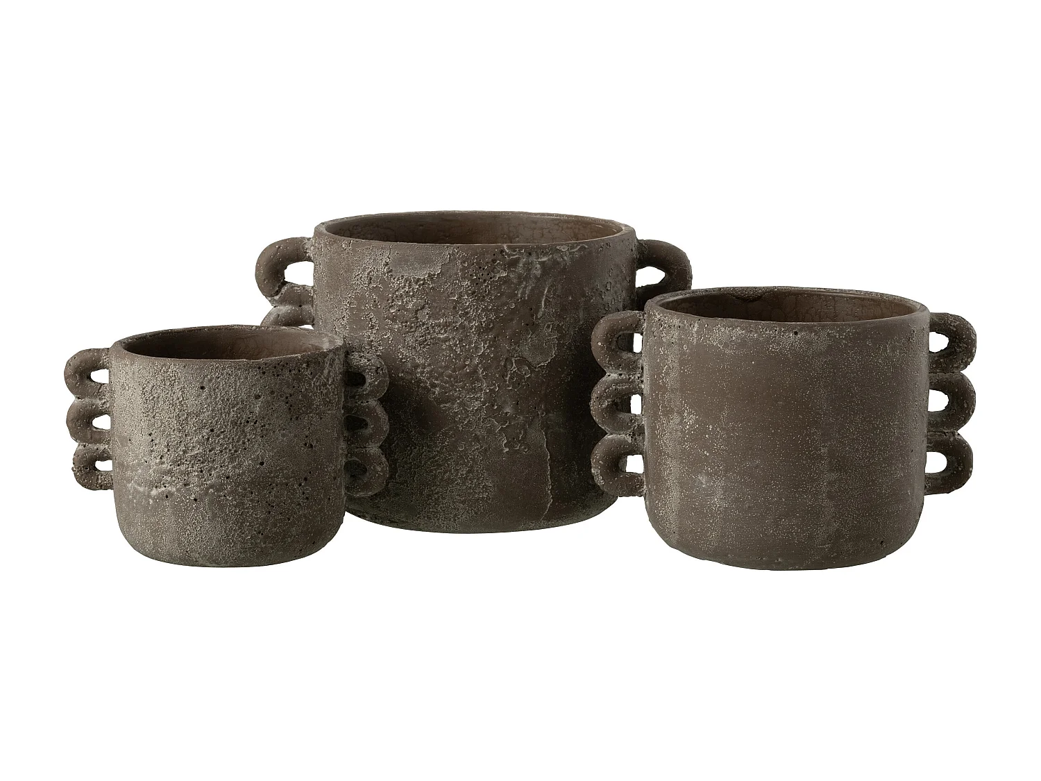 Cache-Pot Design "Zenia" 30cm Marron