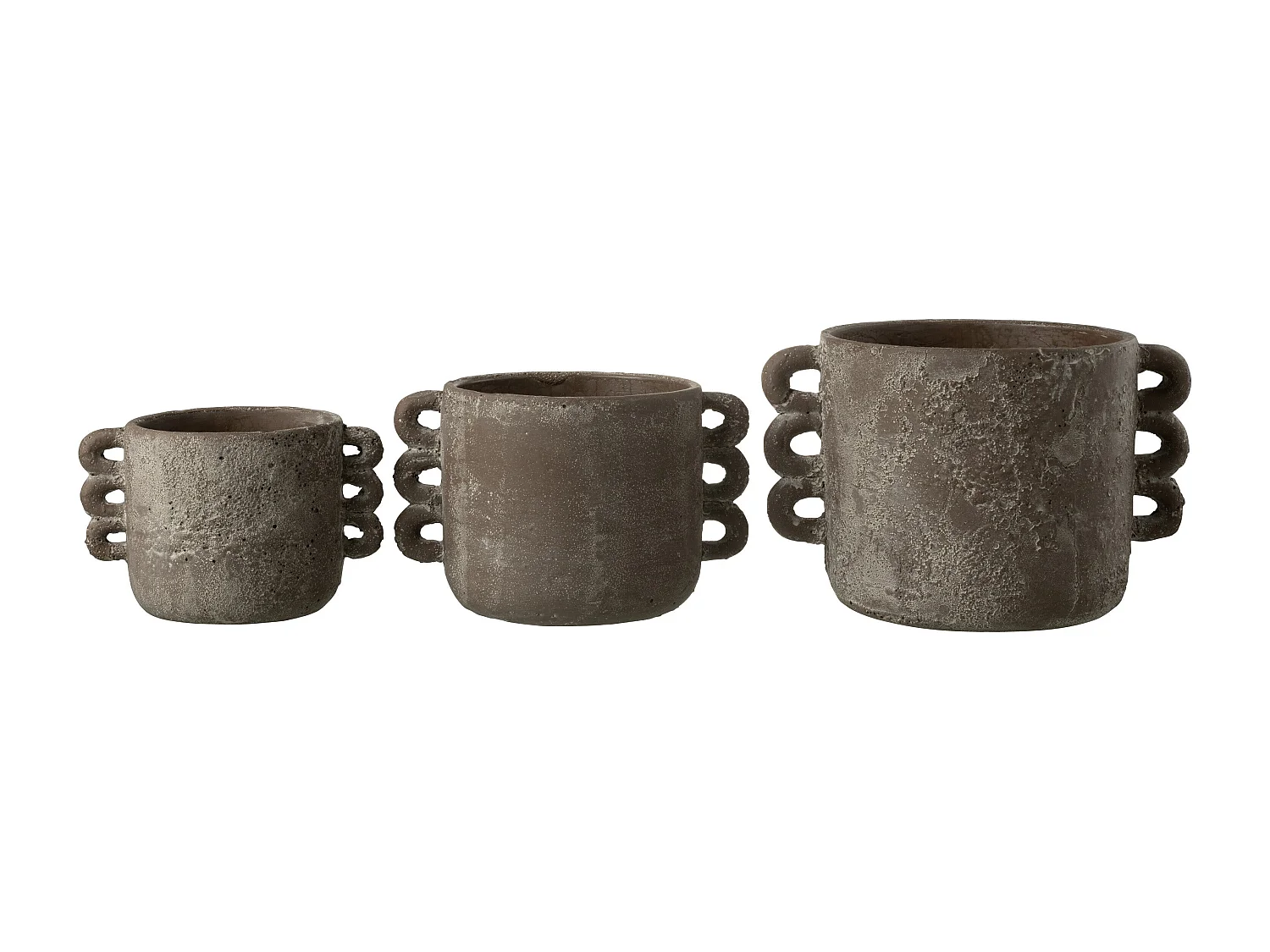Cache-Pot Design "Zenia" 30cm Marron