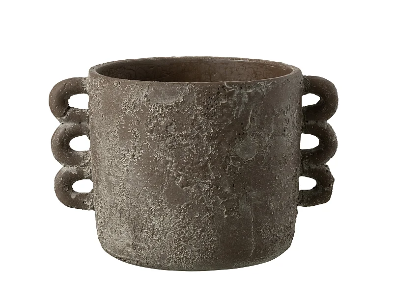 Cache-Pot Design "Zenia" 30cm Marron