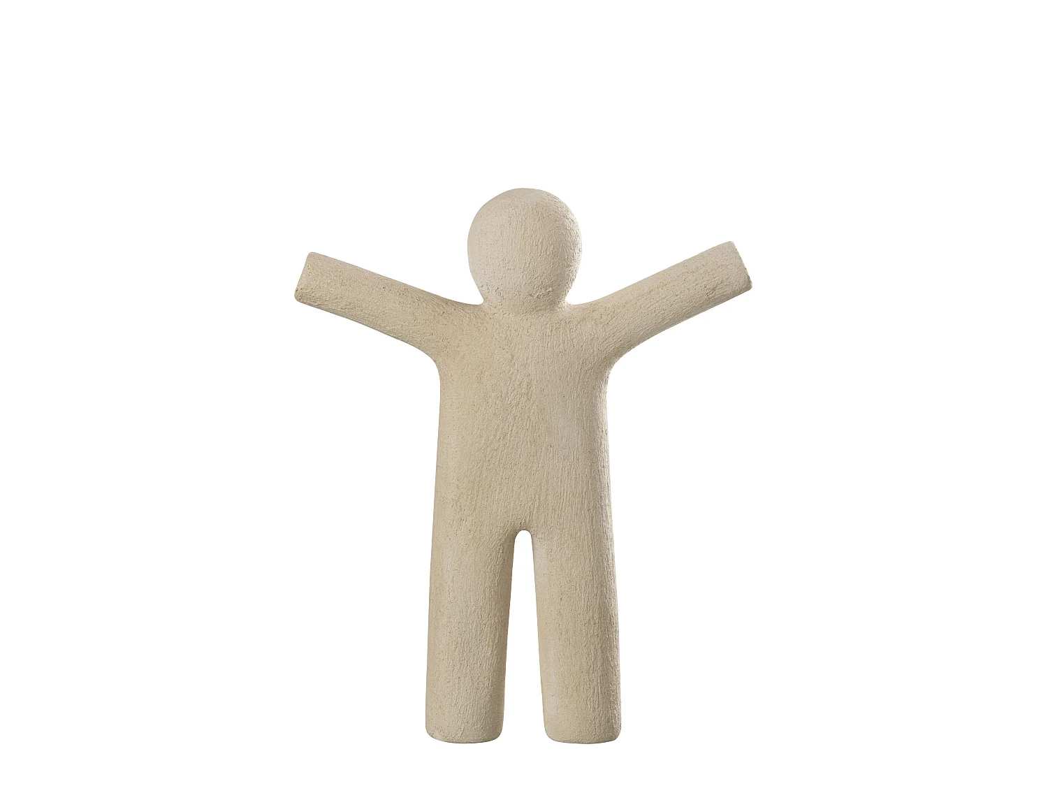 Statuette Déco "P'tit Maurice Rugueux" 41cm Beige