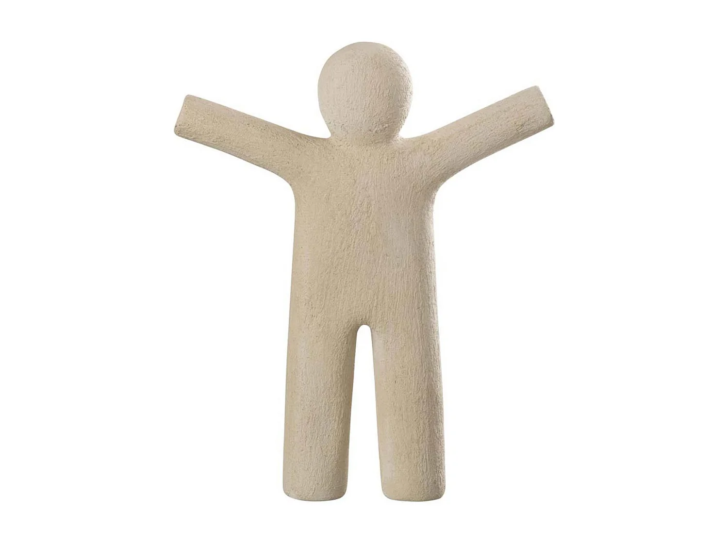 Statuette Déco "P'tit Maurice Rugueux" 41cm Beige