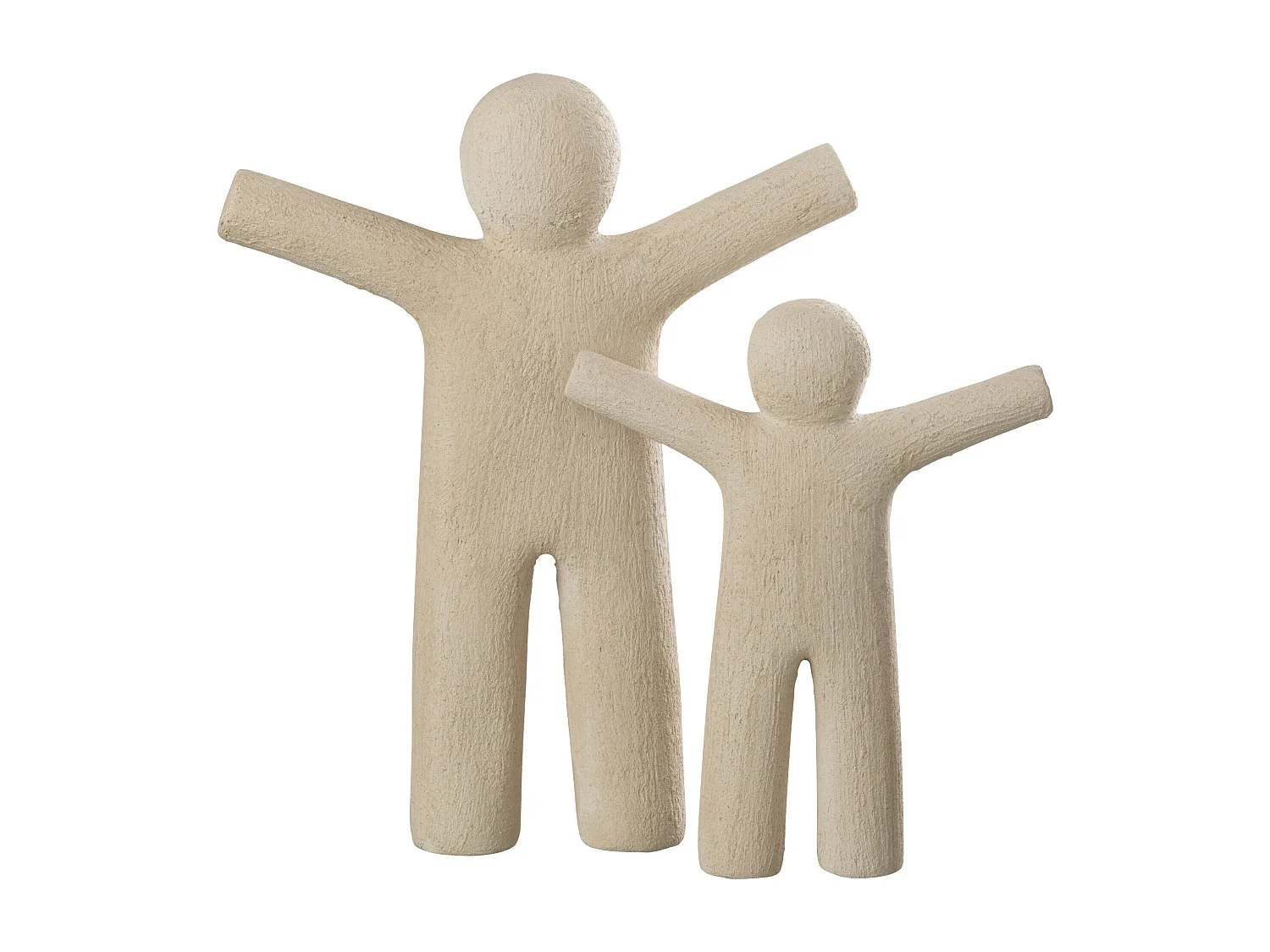 Statuette Déco "P'tit Maurice Rugueux" 41cm Beige